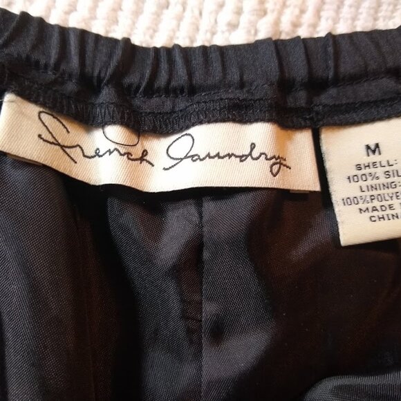 French Laundry Pants - French Laundry M black silk ankle pants